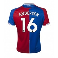 Stroje piłkarskie Crystal Palace Joachim Andersen #16 Koszulka Podstawowej 2023-24 Krótki Rękaw